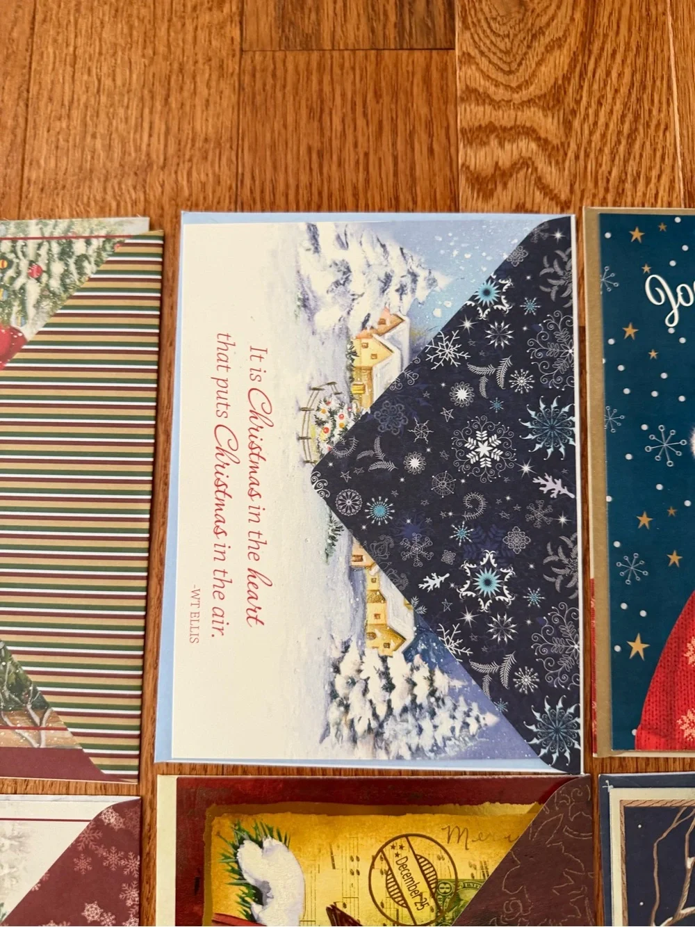 New Set of 6 Assorted Christmas Greeting Cards